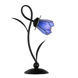 Tiffany Lampe de Table Blue Lotus 