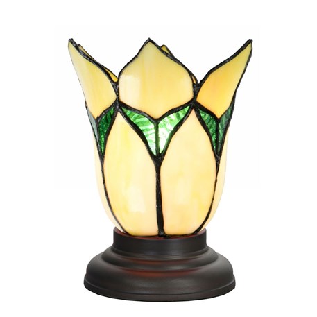 Lampe de Table basse Tiffany Lovely Flower Yellow