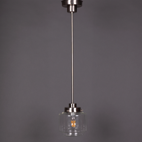 Lampe Suspendue Stepped Cylinder small Transparent
