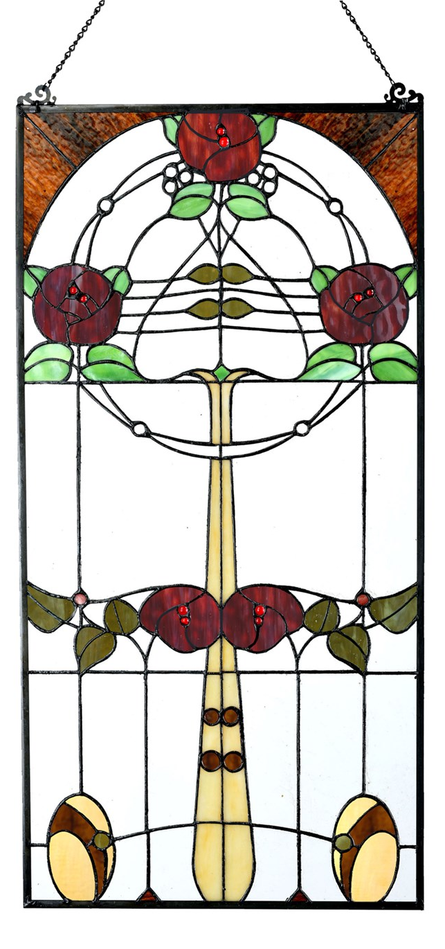 Mackintosh Rose Tiffany Panel